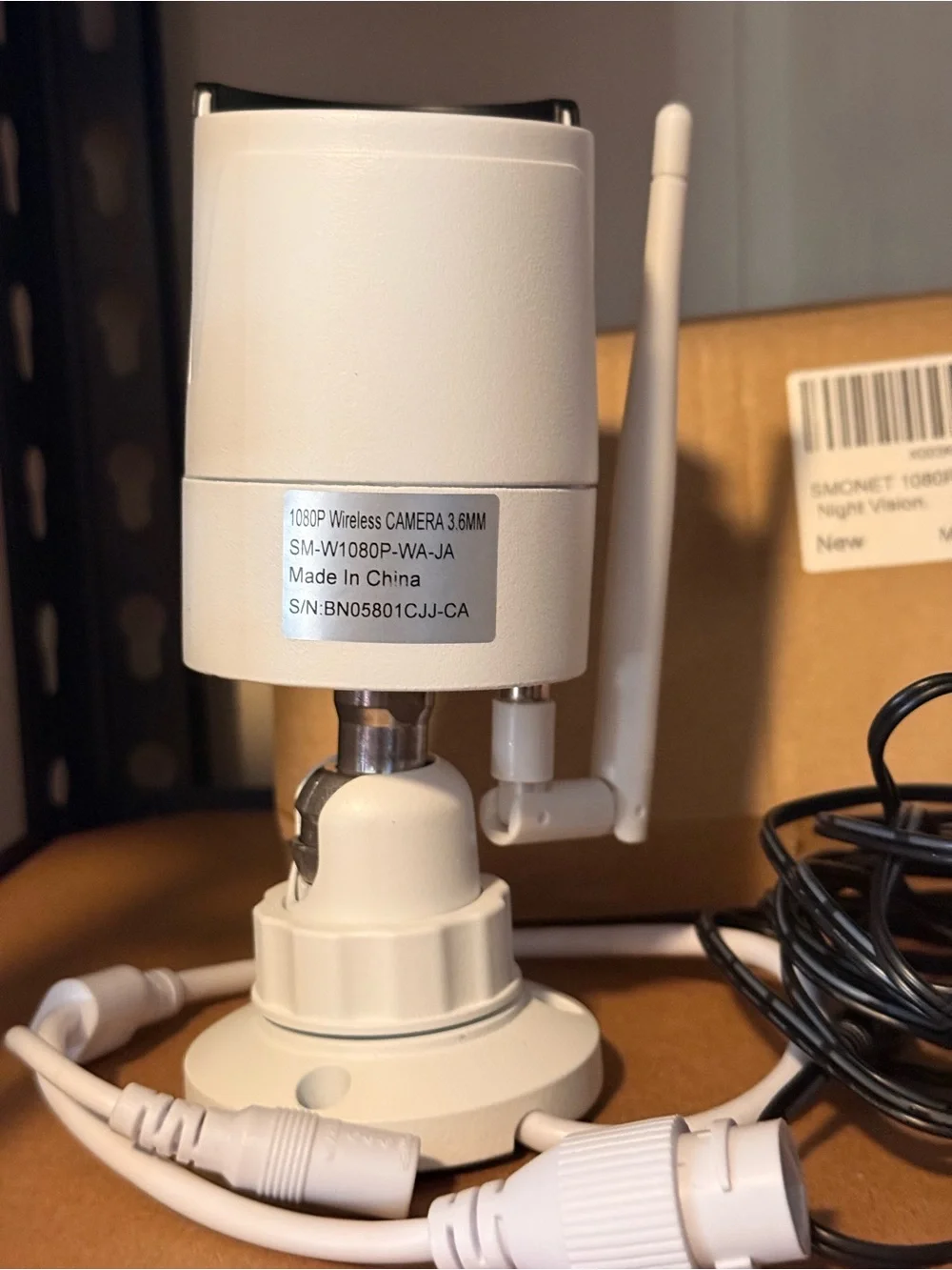 Monet White Wi‑Fi Outdoor Bullet Security Camera with Mount replacement camera